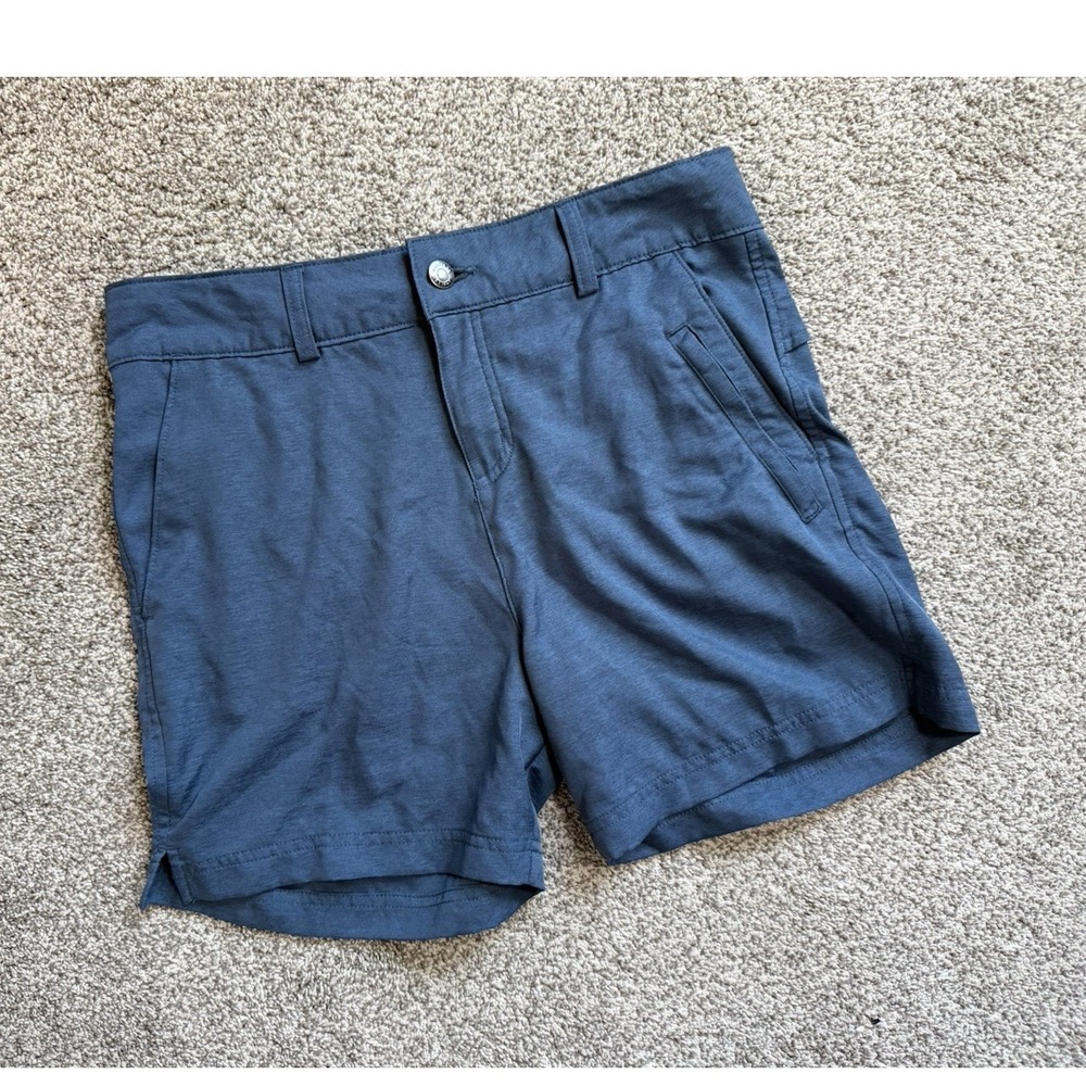 Magellan Outdoors Classic Fit Shorts Women's S Blue 50% Recycled Polyester